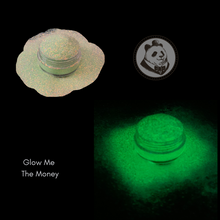 Load image into Gallery viewer, Glow Me the Money - Glow in the dark glitter - Bouji Panda - Stay Bouji - Tumbler Glitter