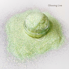 Load image into Gallery viewer, Glowing Live - Glow in the dark glitter - Bouji Panda - Stay Bouji - Tumbler Glitter