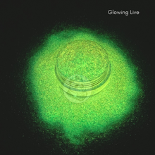Load image into Gallery viewer, Glowing Live - Glow in the dark glitter - Bouji Panda - Stay Bouji - Tumbler Glitter