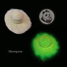 Load image into Gallery viewer, Glowing Live - Glow in the dark glitter - Bouji Panda - Stay Bouji - Tumbler Glitter