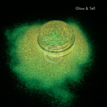 Load image into Gallery viewer, Glow and Tell - Glow in the dark glitter - Bouji Panda - Stay Bouji - Tumbler Glitter