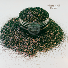 Load image into Gallery viewer, Where it all pecan - where it all began - Bouji Panda - Stay Bouji - Tumbler Glitter - midlands vinyl - carolina sparkle bar - blackbear glitter - madam glitter