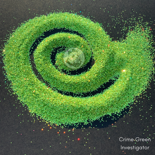 Crime Green Investigator - Stay bouji - tumbler glitter