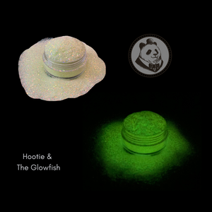 Hootie and the Glowfish glitter - Glow in the dark glitter - Bouji Panda - Stay Bouji - Tumbler Glitter