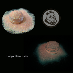 Happy glow Lucky - Glow in the dark glitter - Bouji Panda - Stay Bouji - Tumbler Glitter